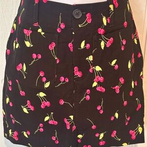 Anthropologie Maeve Colette Skirt With Mini Cherries 🍒